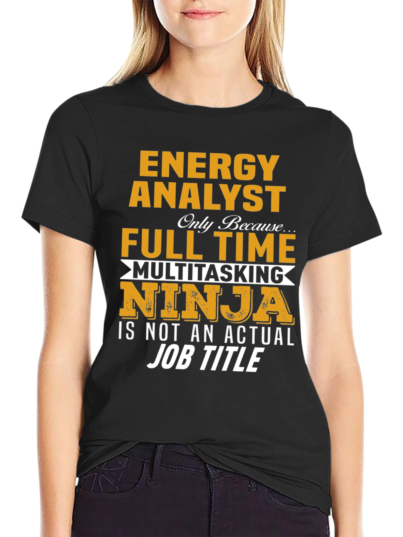 Energy Analyst Multitasking Ninja Graphic T-Shirt