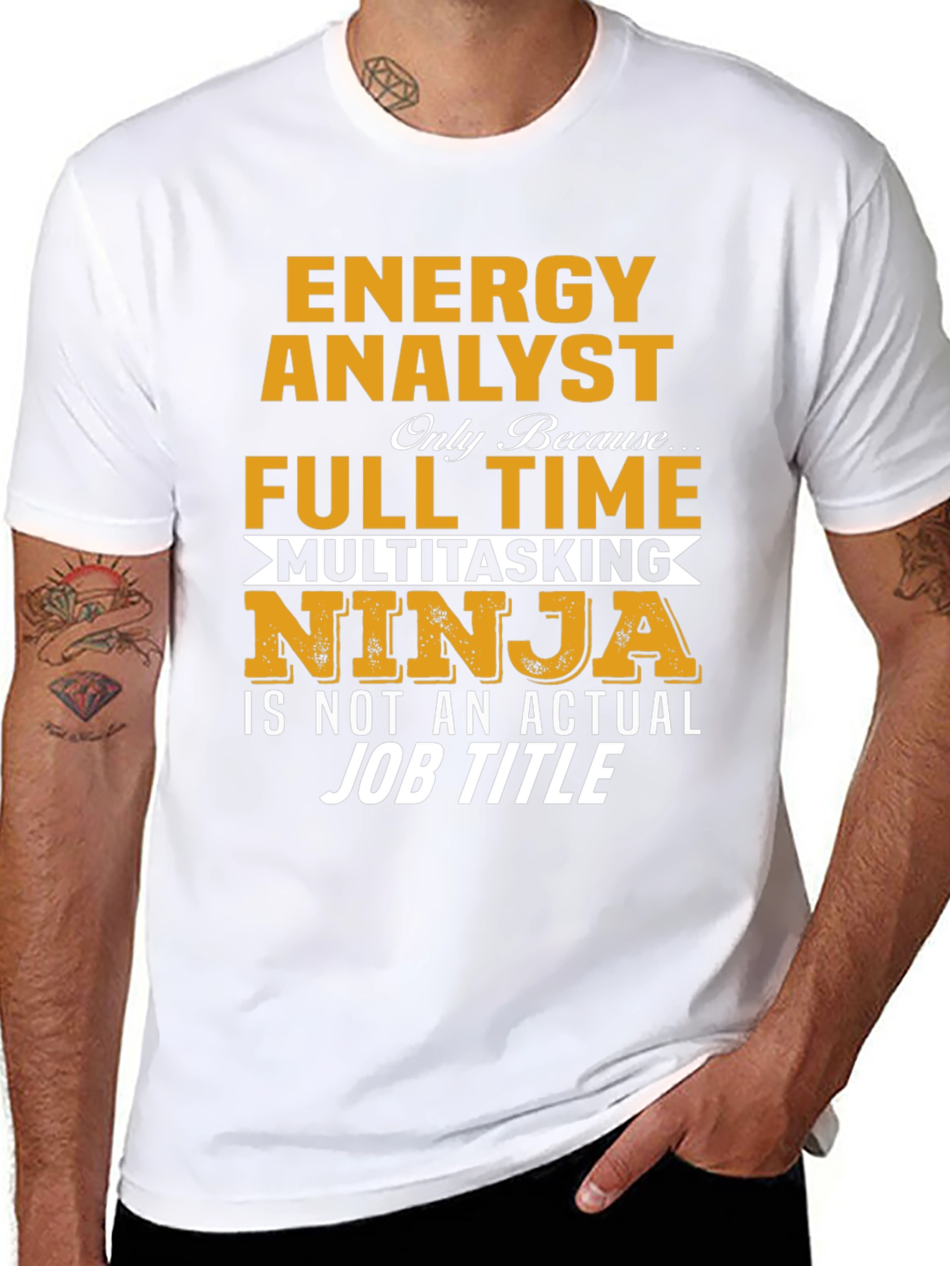 Energy Analyst Multitasking Ninja Graphic T-Shirt