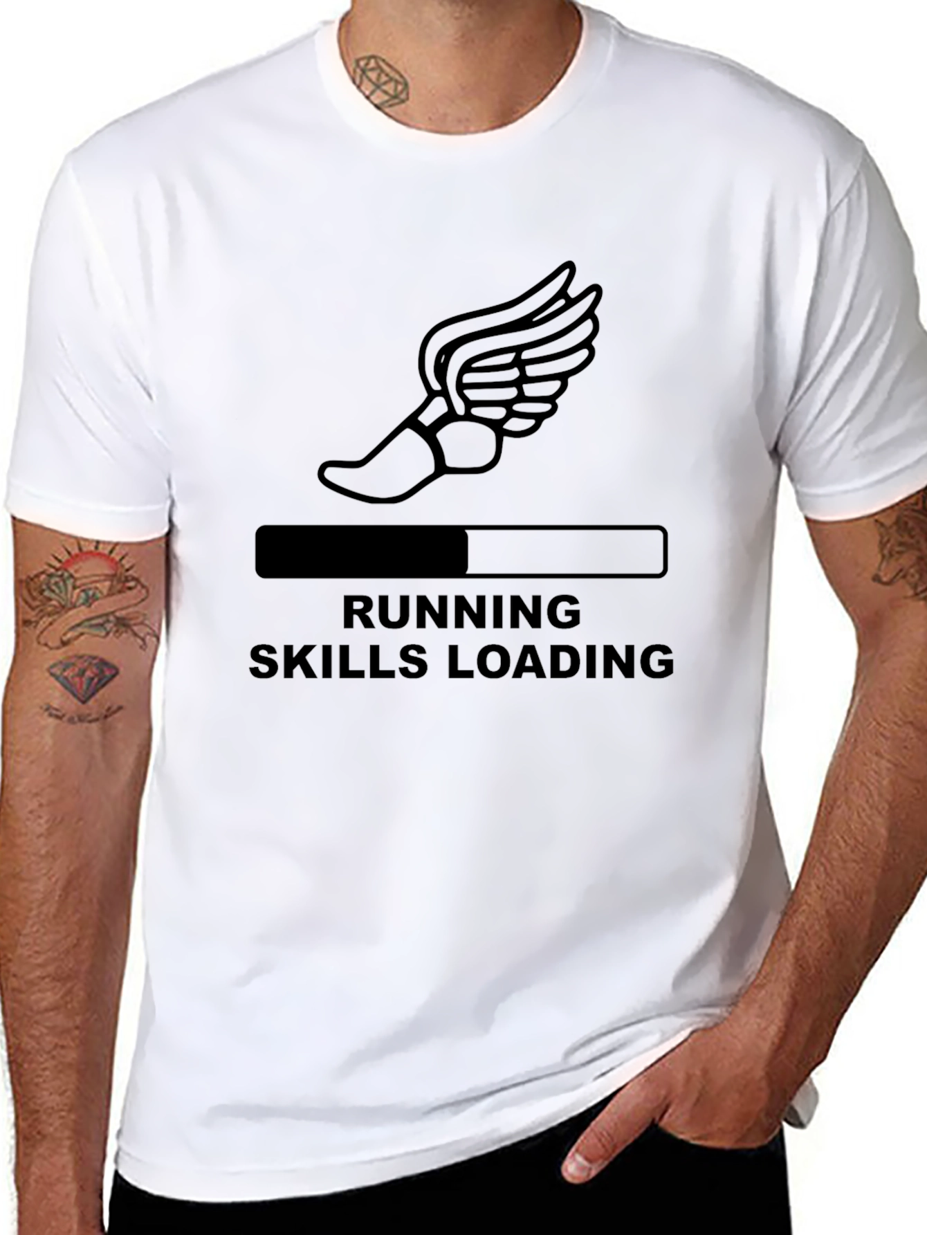 Running Skills Loading T-Shirt - Black