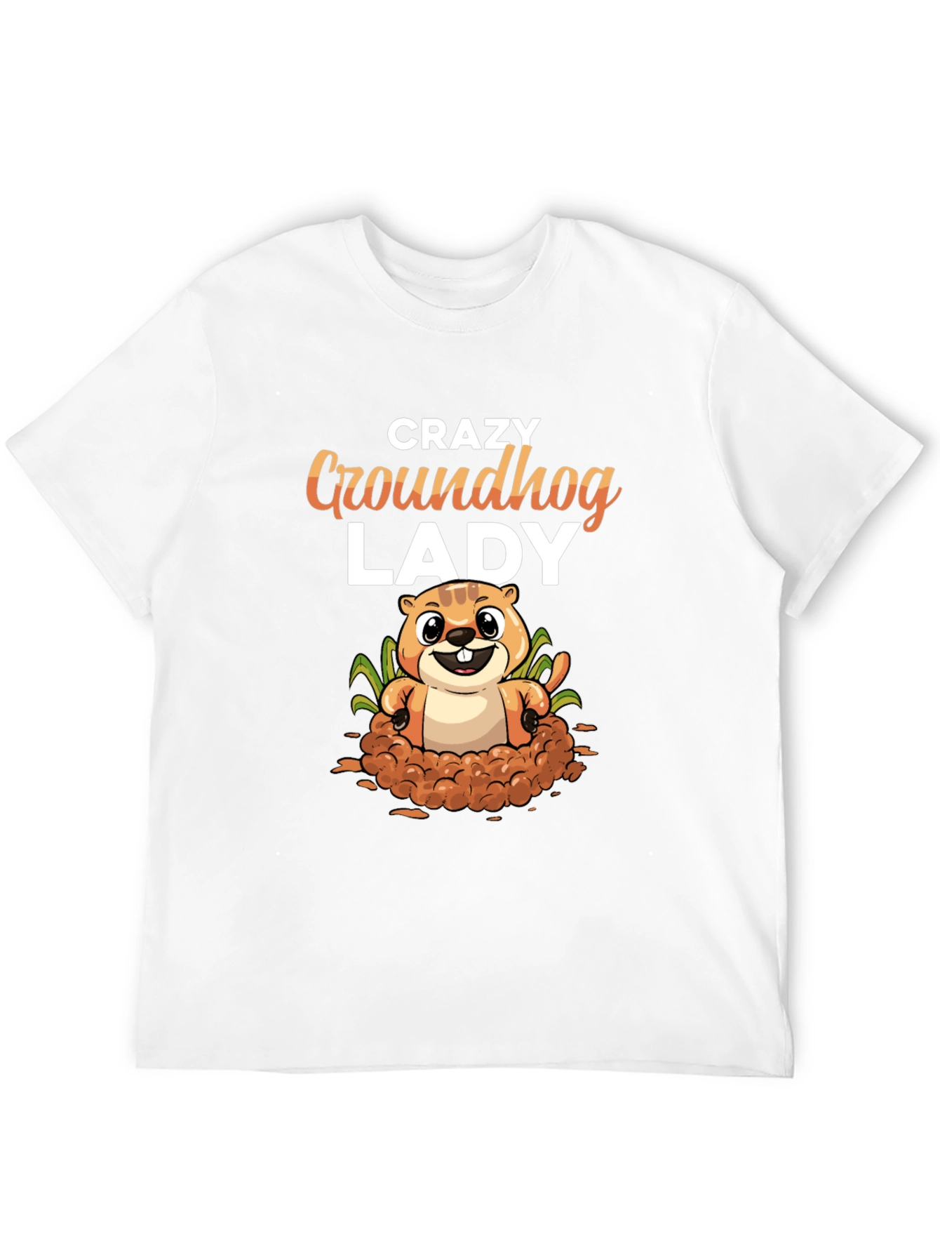 Crazy Groundhog Lady T-Shirt