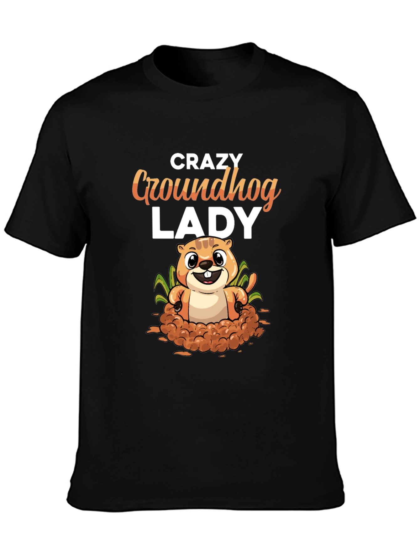 Crazy Groundhog Lady T-Shirt