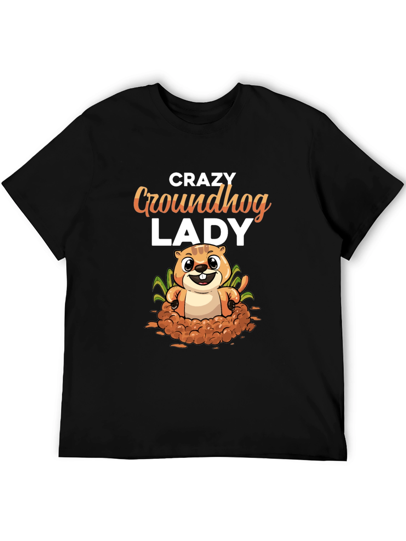 Crazy Groundhog Lady T-Shirt
