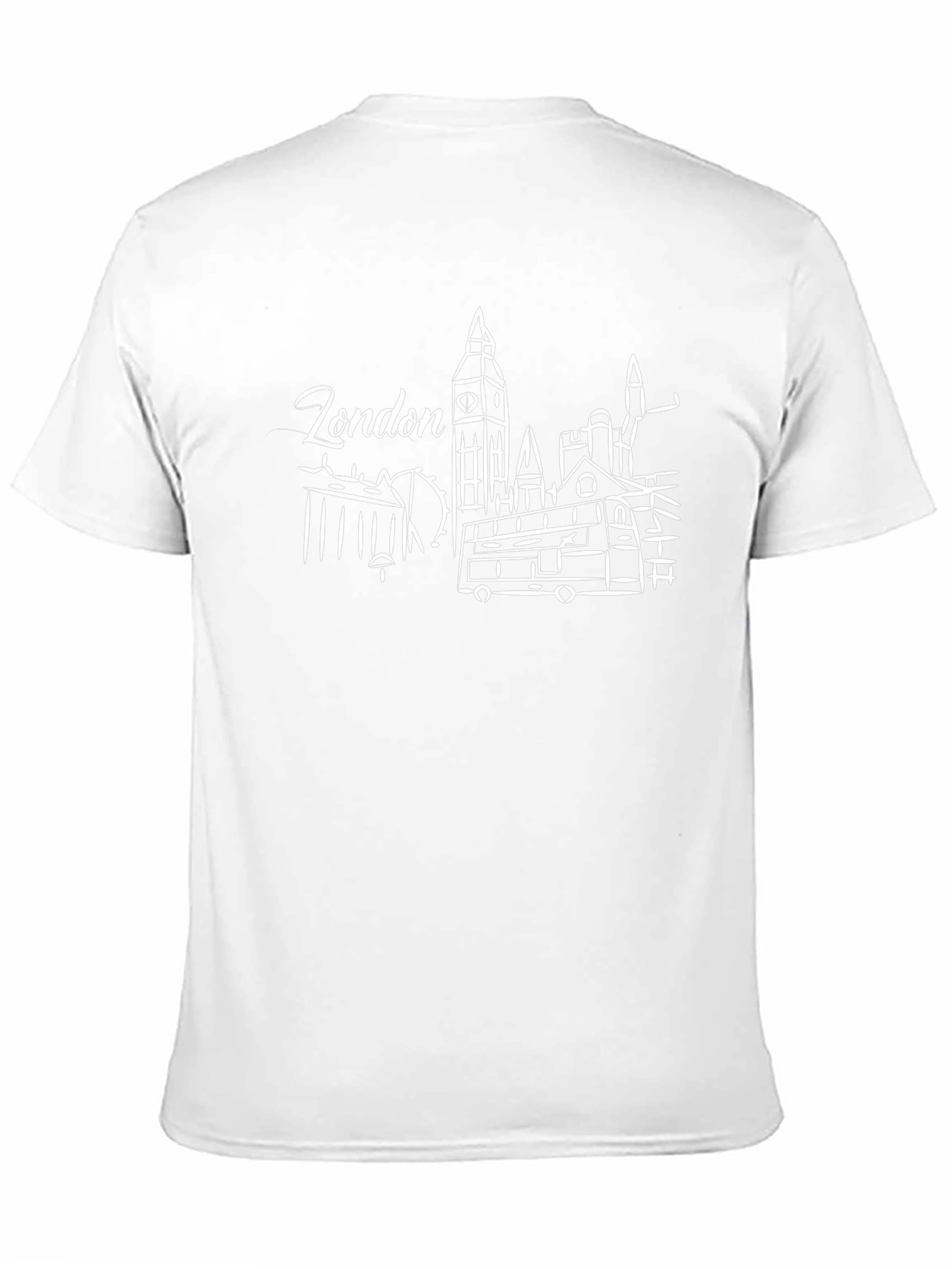 London Skyline Graphic T-Shirt - Black Cotton Tee