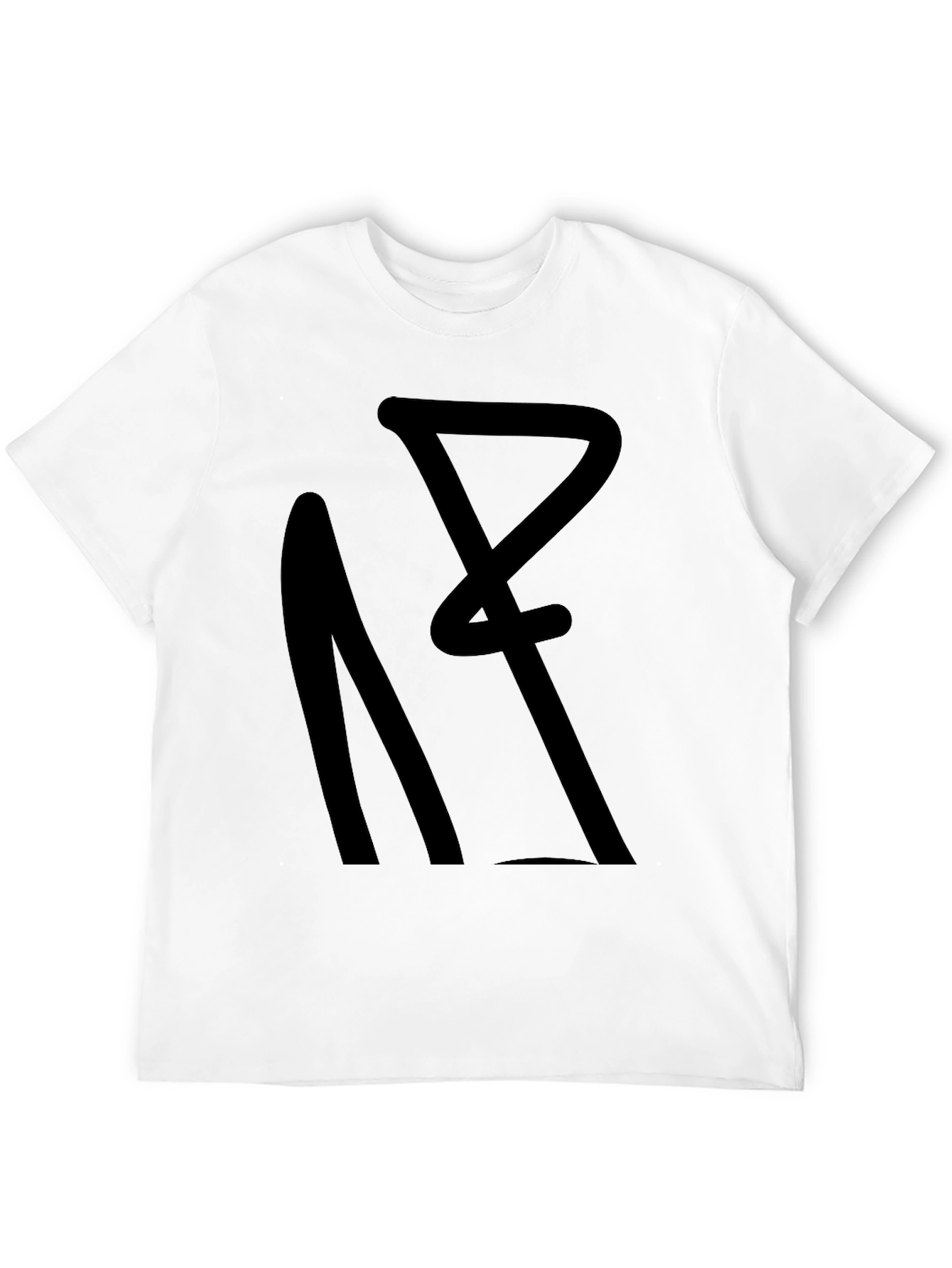 Abstract Graphic Black T-Shirt - Modern Style