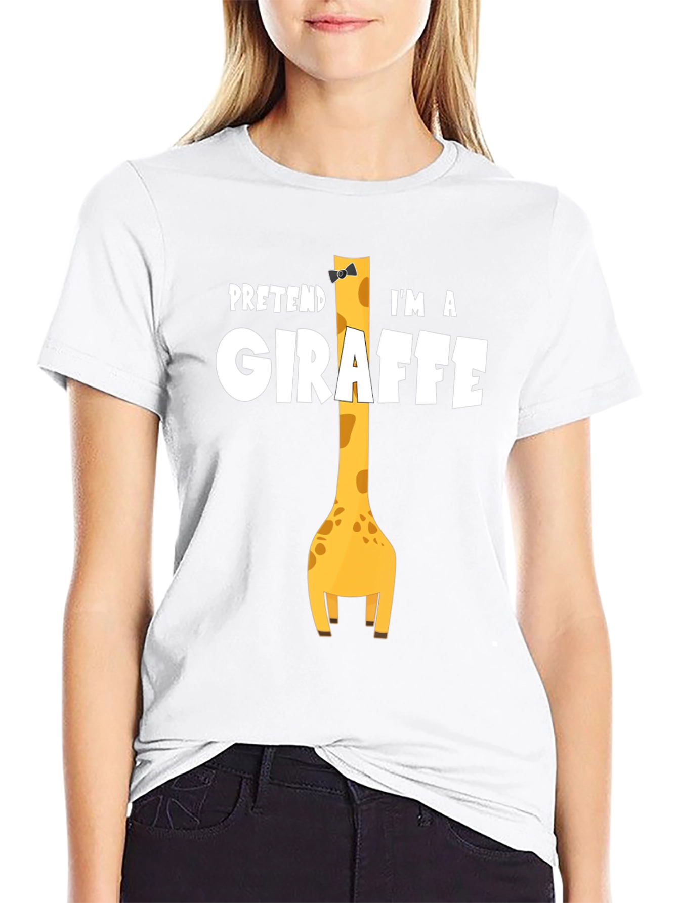 Pretend Im a Giraffe - Novelty Graphic T-Shirt