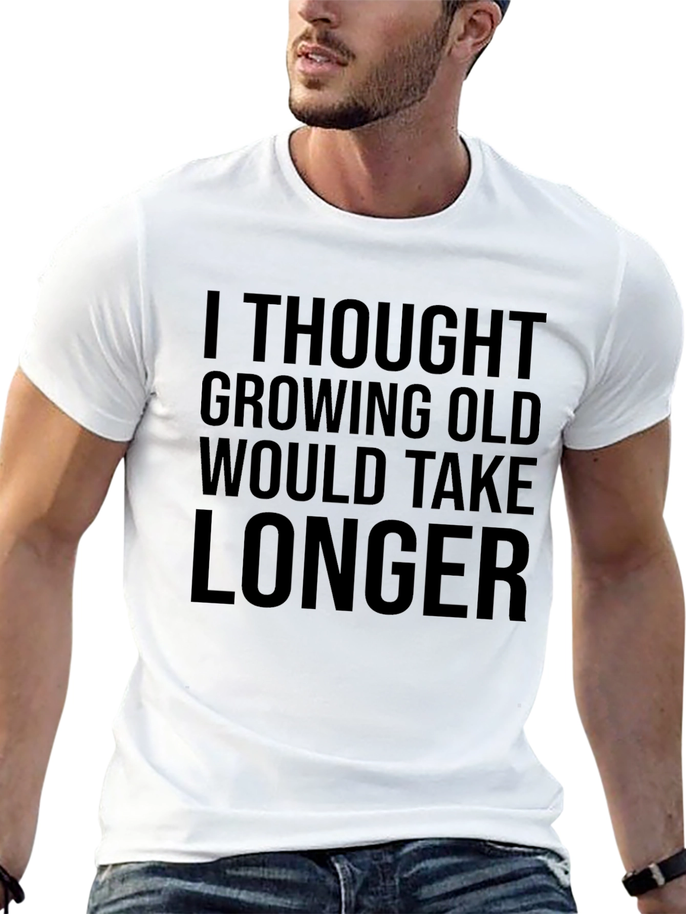 Funny Growing Old Graphic Tee