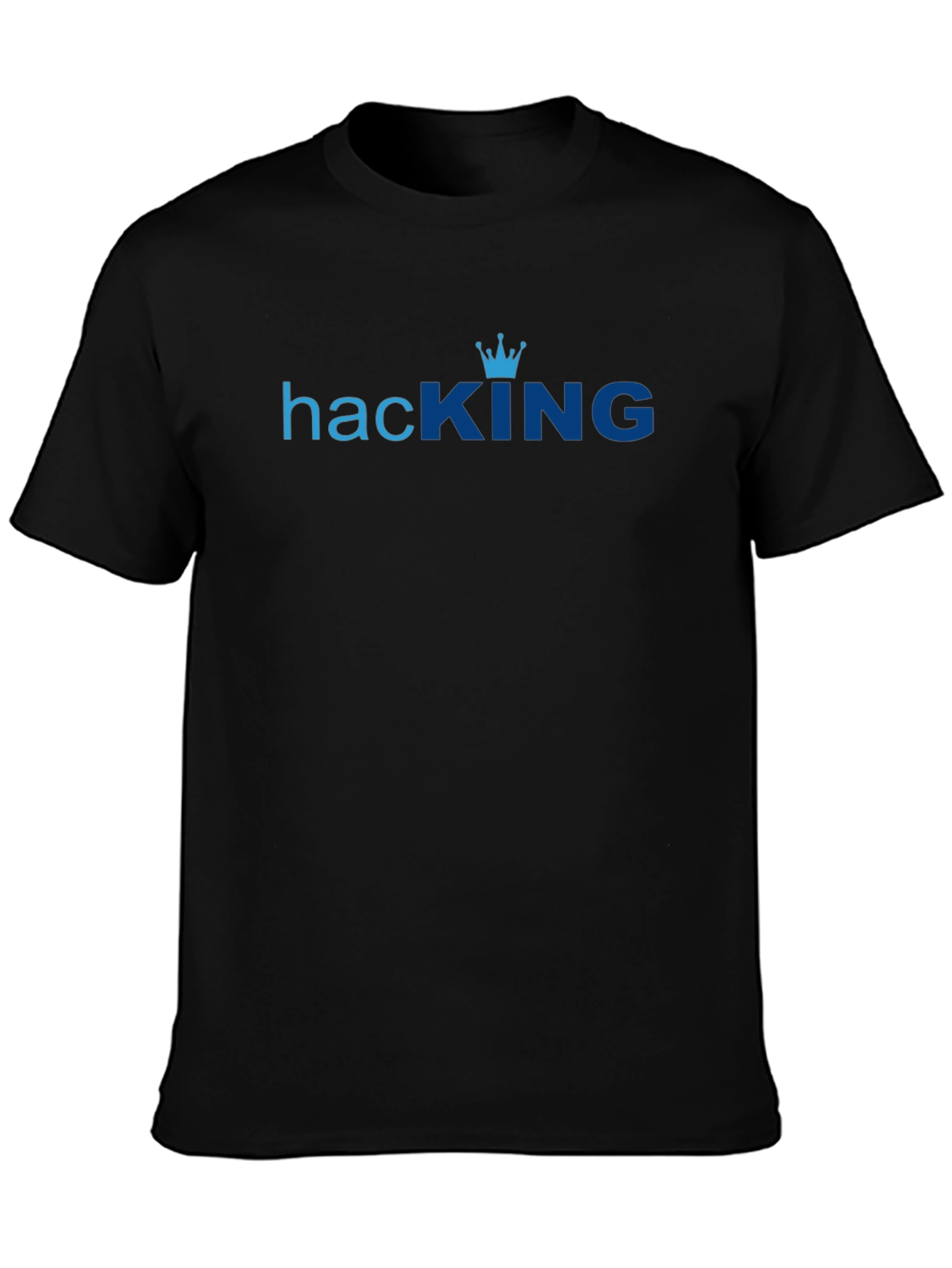 Hacking King Graphic Black T-Shirt