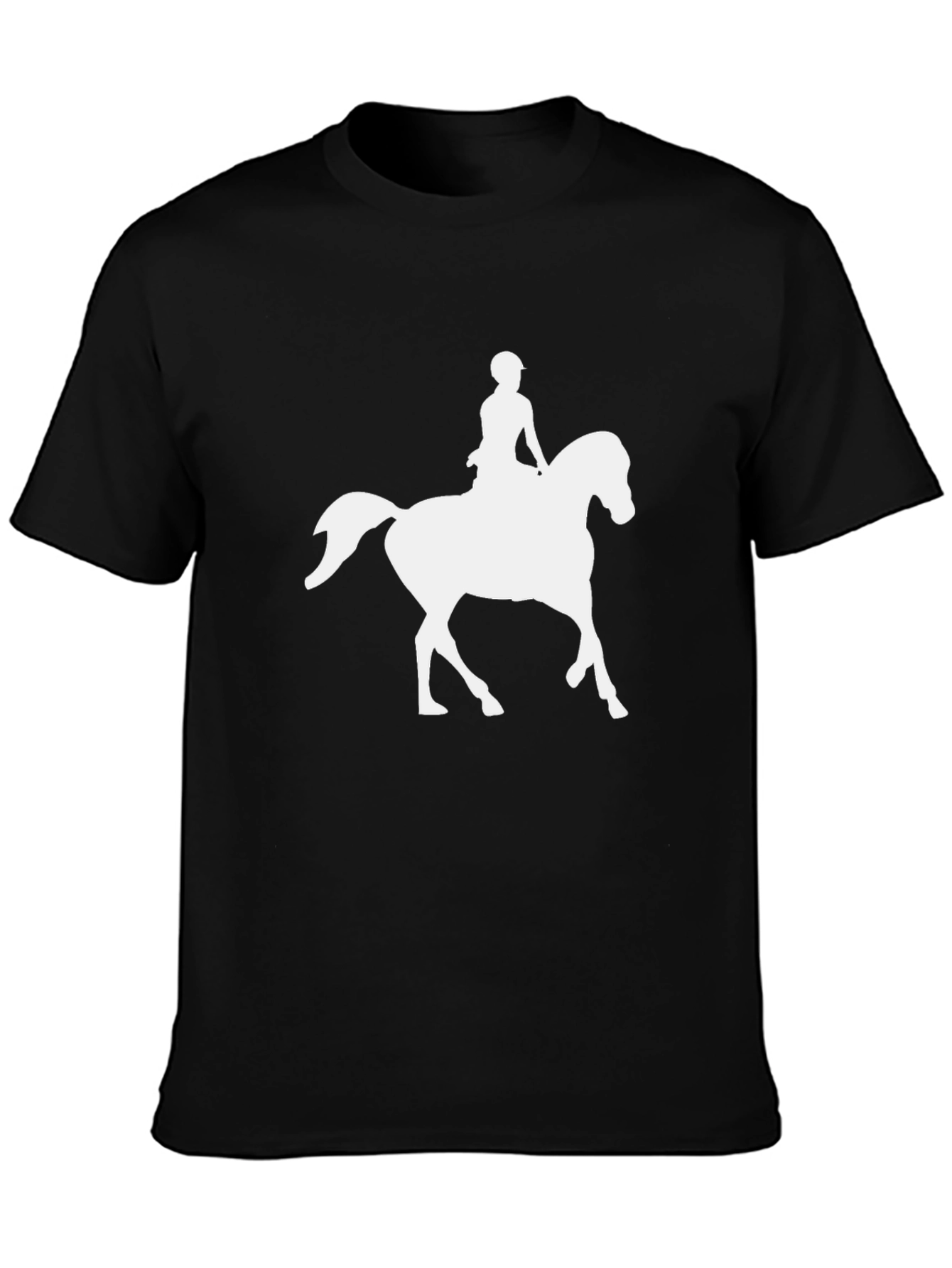 Equestrian Silhouette Tee - Black Graphic T-Shirt