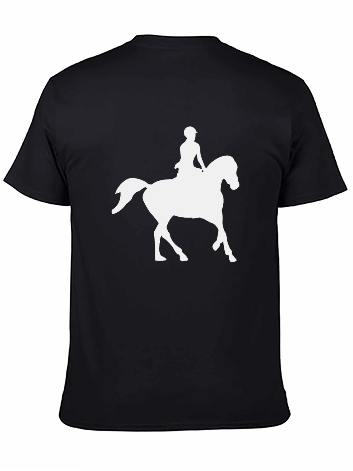 Equestrian Silhouette Tee - Black Graphic T-Shirt