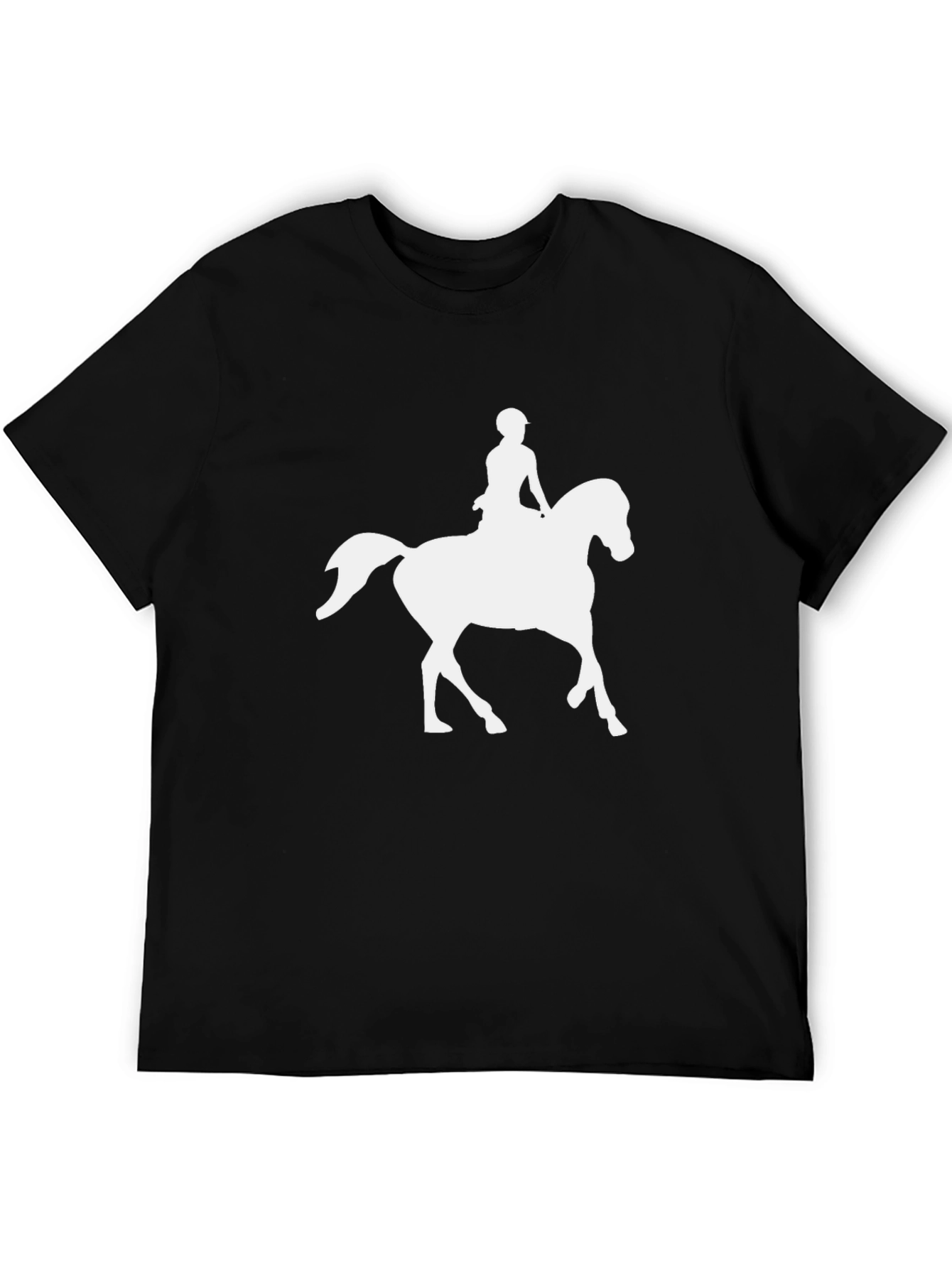 Equestrian Silhouette Tee - Black Graphic T-Shirt