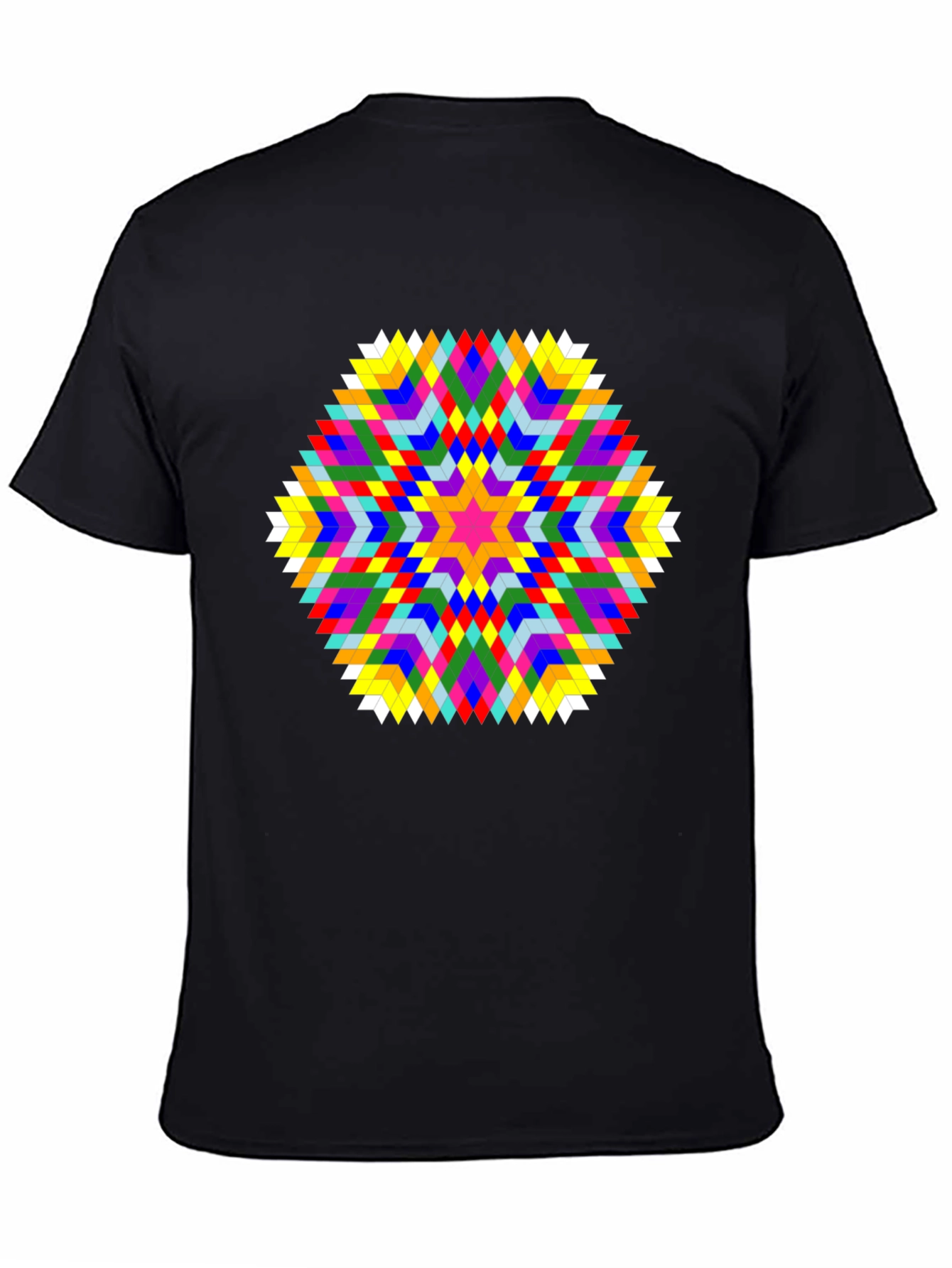 Geometric Starburst T-Shirt - Bold Graphic Tee