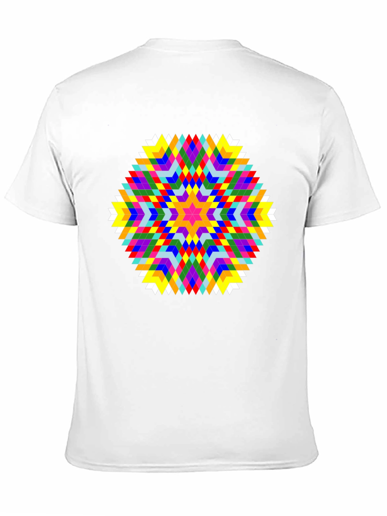 Geometric Starburst T-Shirt - Bold Graphic Tee