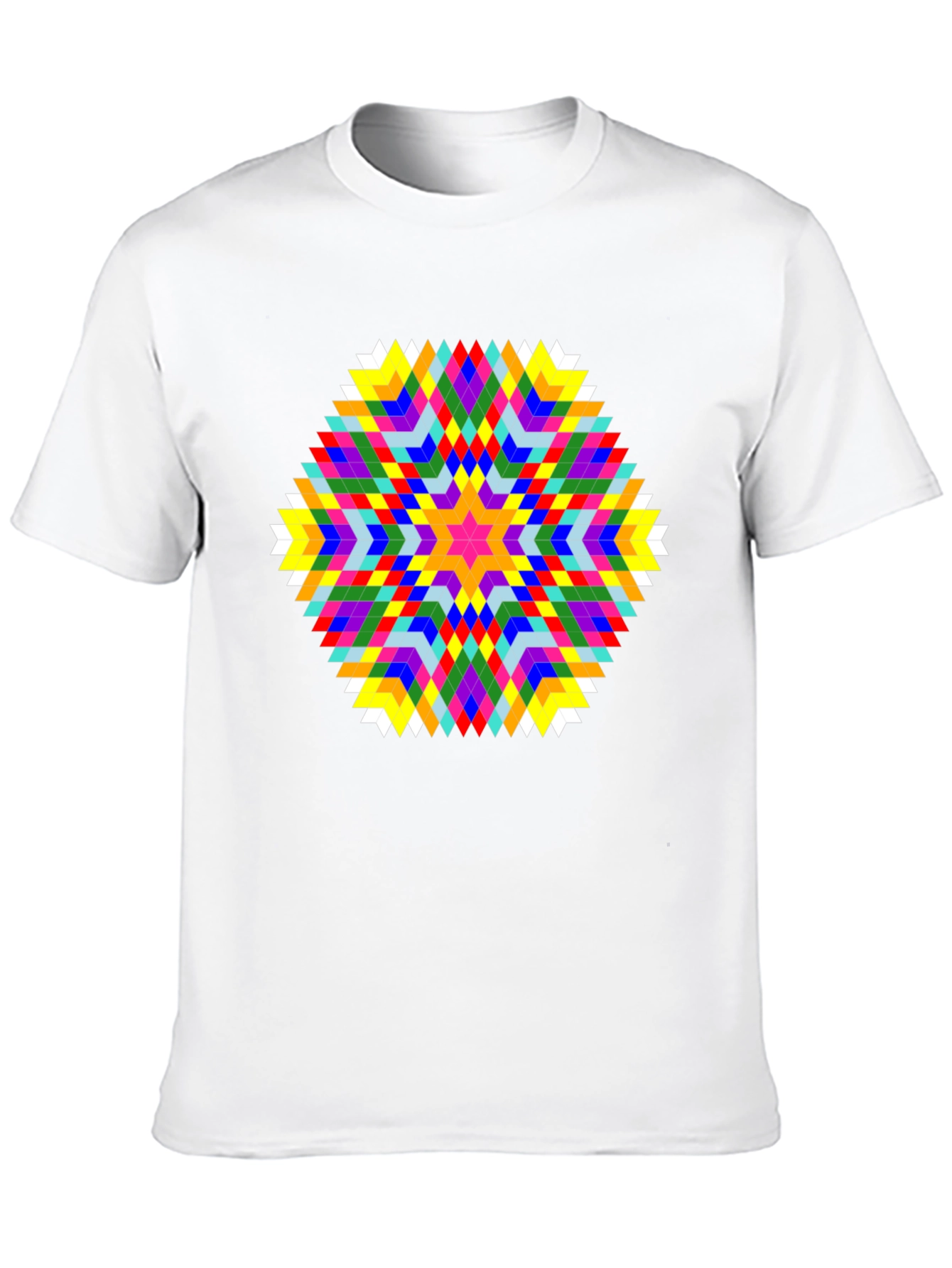 Geometric Starburst T-Shirt - Bold Graphic Tee