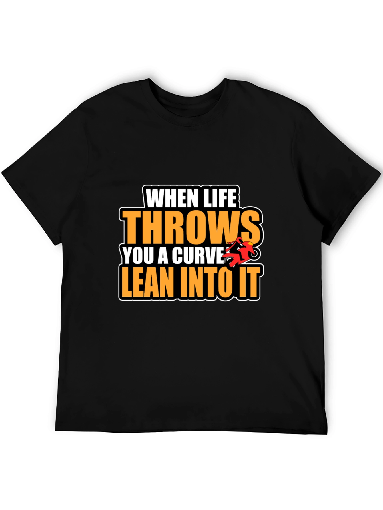 Motorcycle Curve T-Shirt - Lean Into It