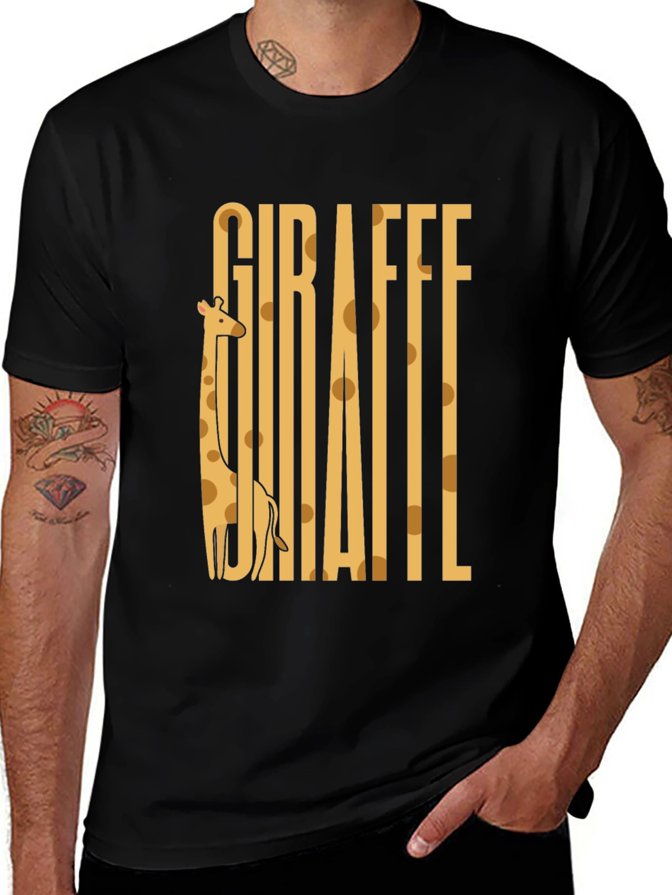 Giraffe Graphic Tee - Unique Animal Lover Shirt