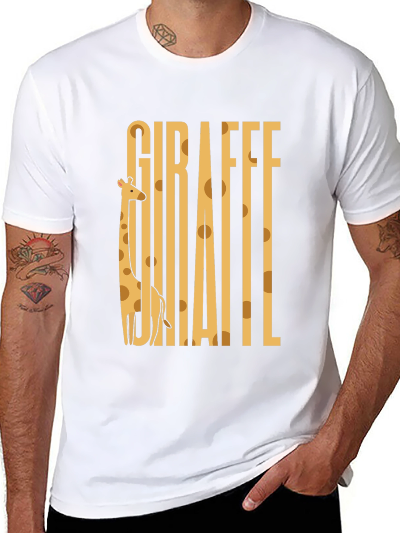 Giraffe Graphic Tee - Unique Animal Lover Shirt