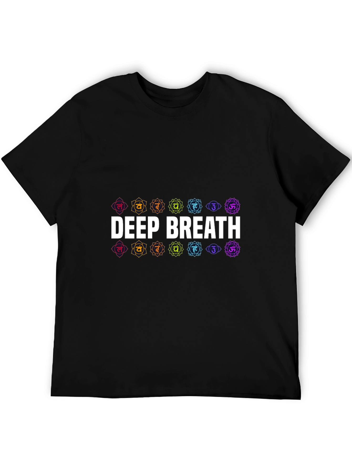 Deep Breath Chakra T-Shirt - Black