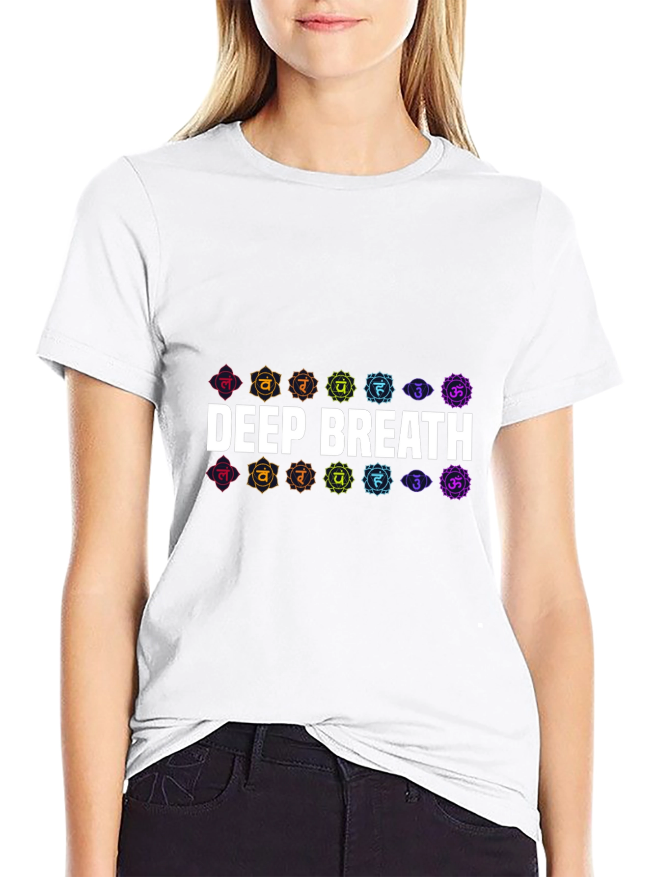 Deep Breath Chakra T-Shirt - Black
