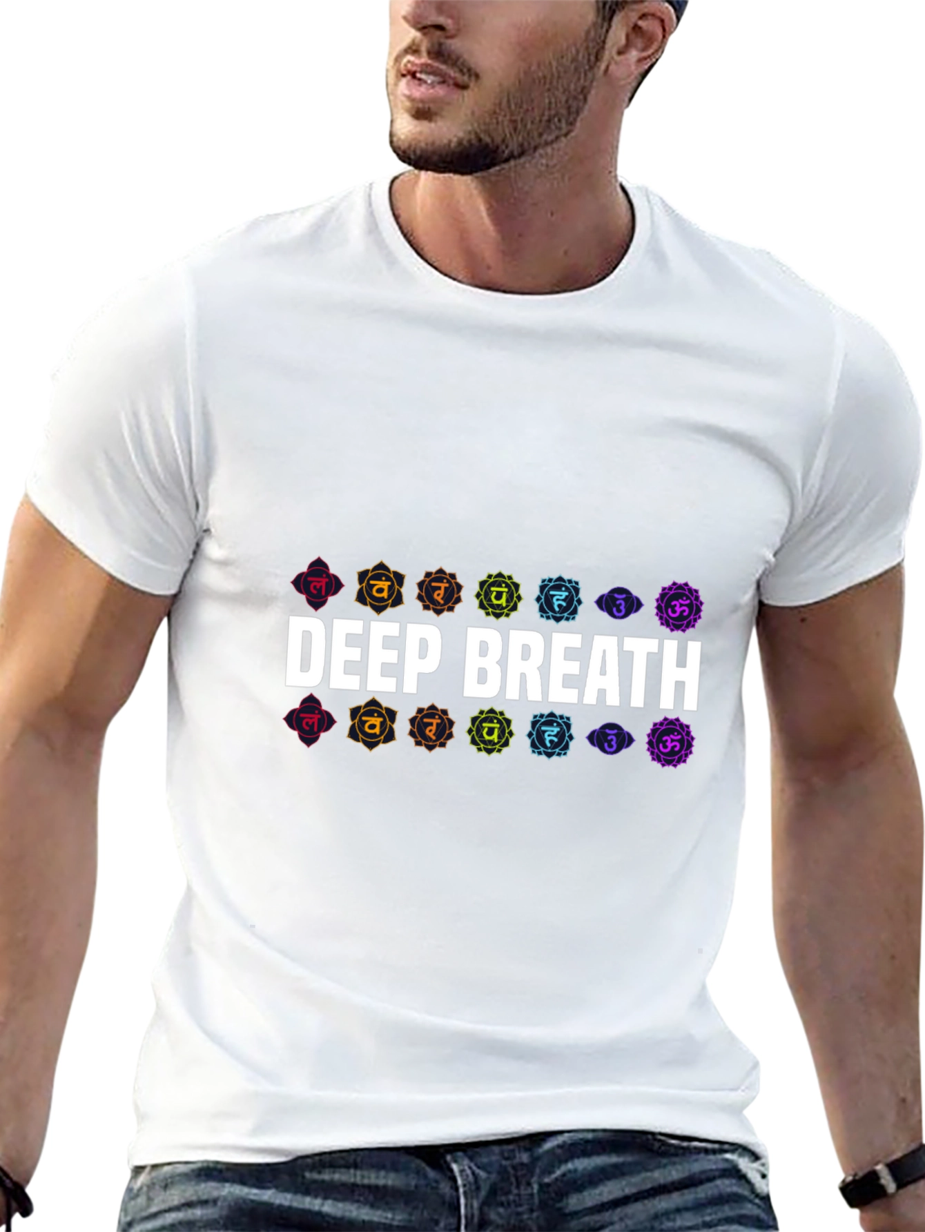 Deep Breath Chakra T-Shirt - Black