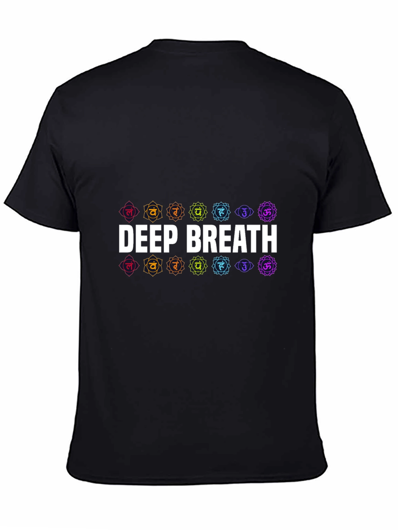 Deep Breath Chakra T-Shirt - Black