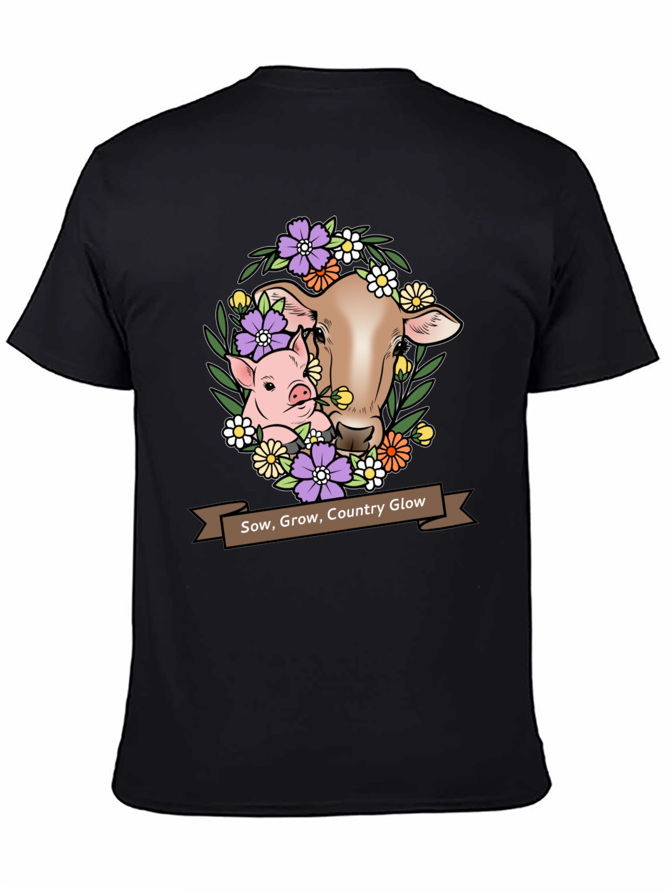 Sow Grow Country Glow Animal Graphic T-Shirt
