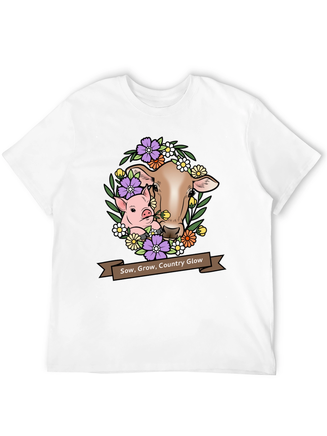 Sow Grow Country Glow Animal Graphic T-Shirt