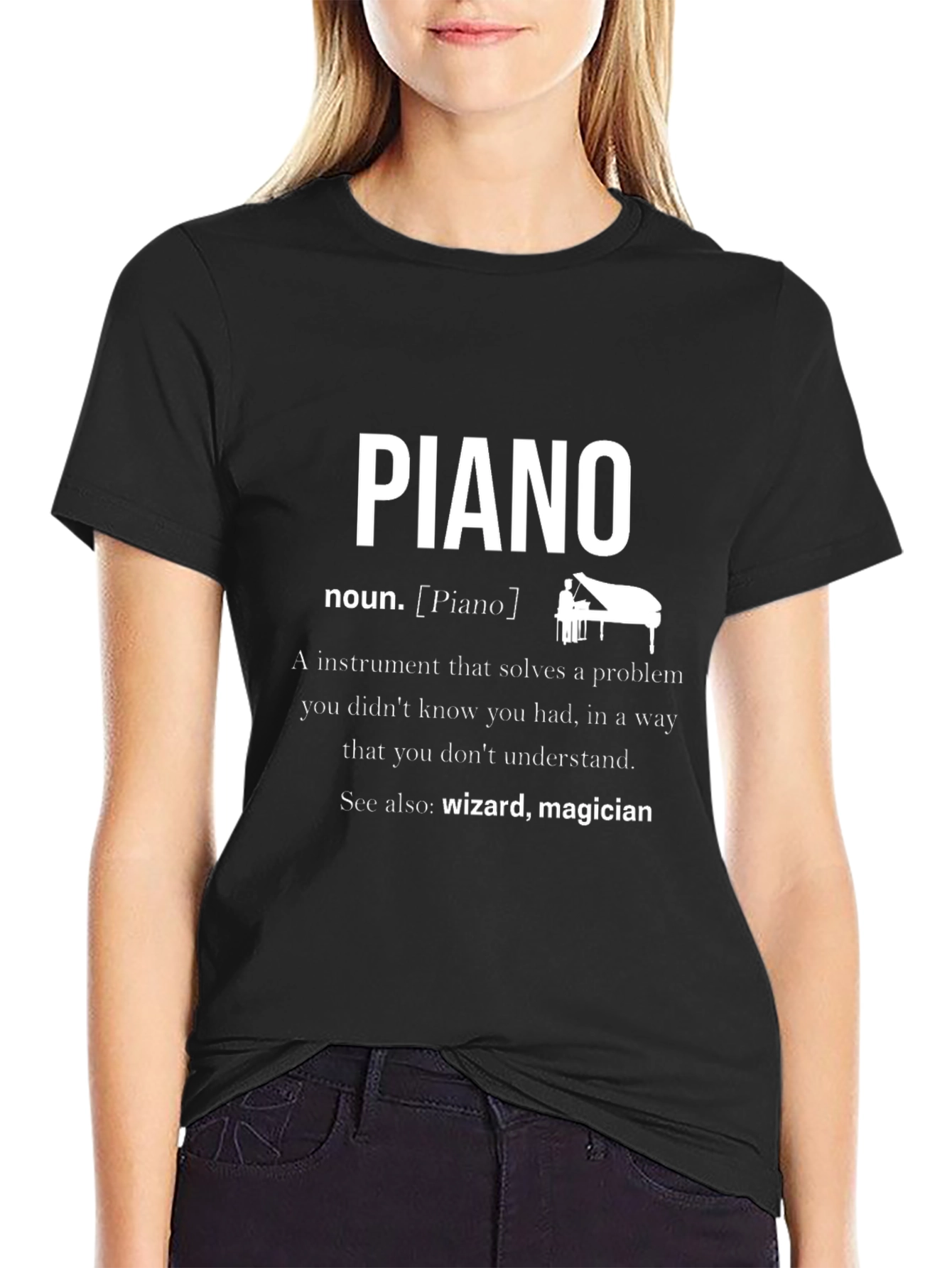 Piano Definition T-Shirt - Musician Gift