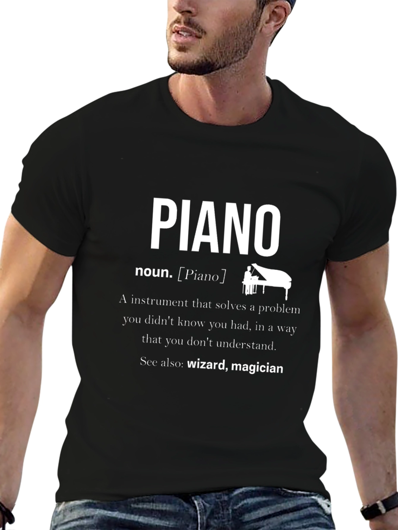 Piano Definition T-Shirt - Musician Gift