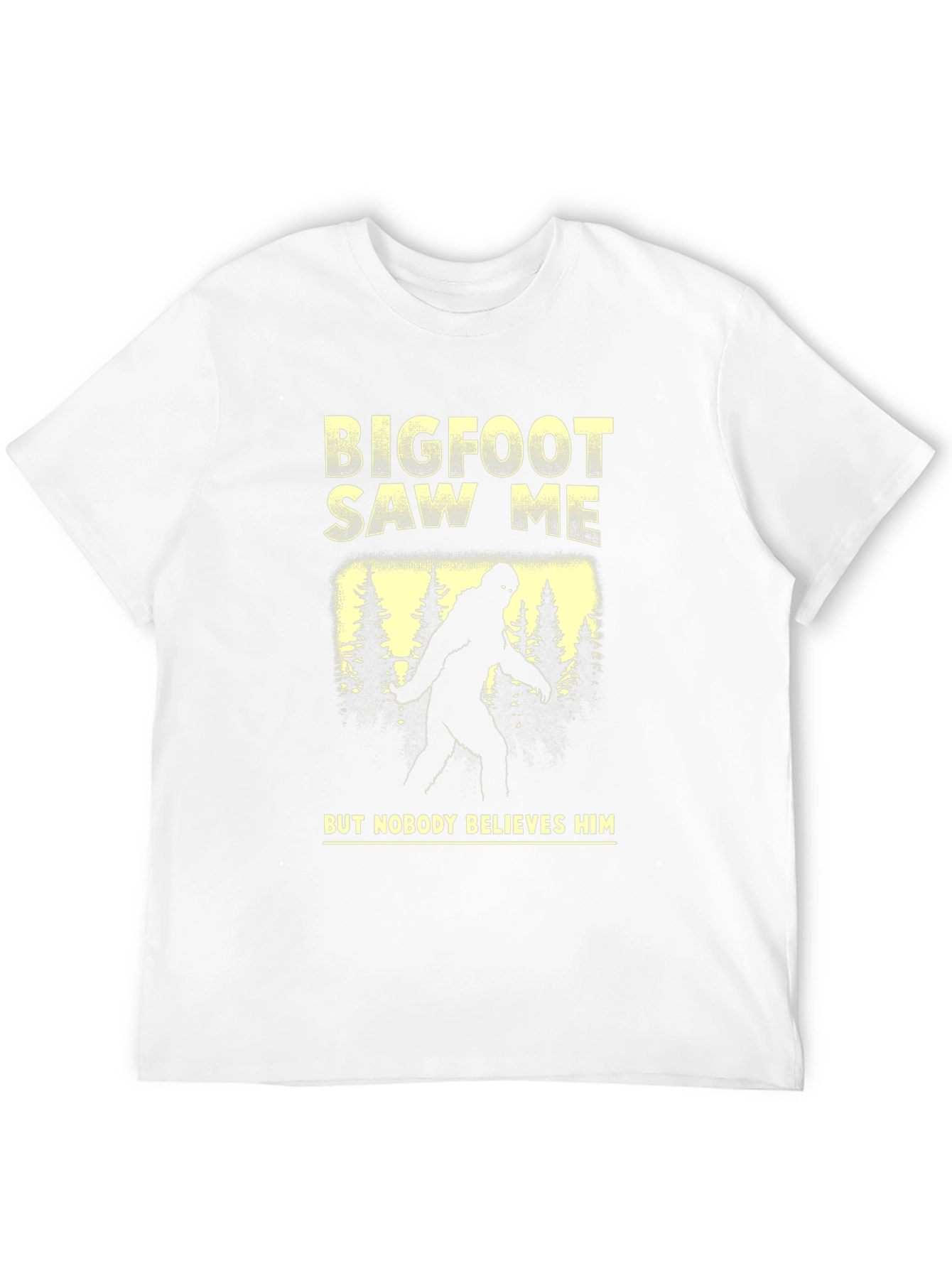 Bigfoot Saw Me T-Shirt - Novelty Graphic Tee