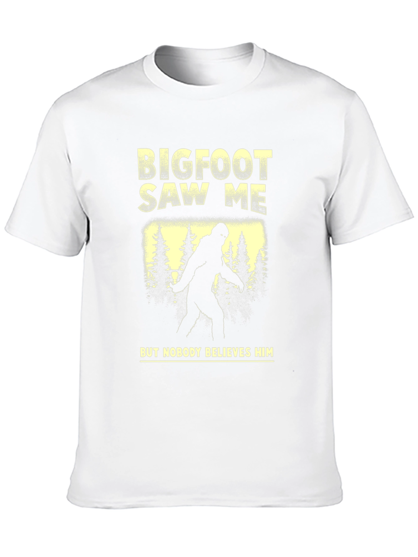 Bigfoot Saw Me T-Shirt - Novelty Graphic Tee