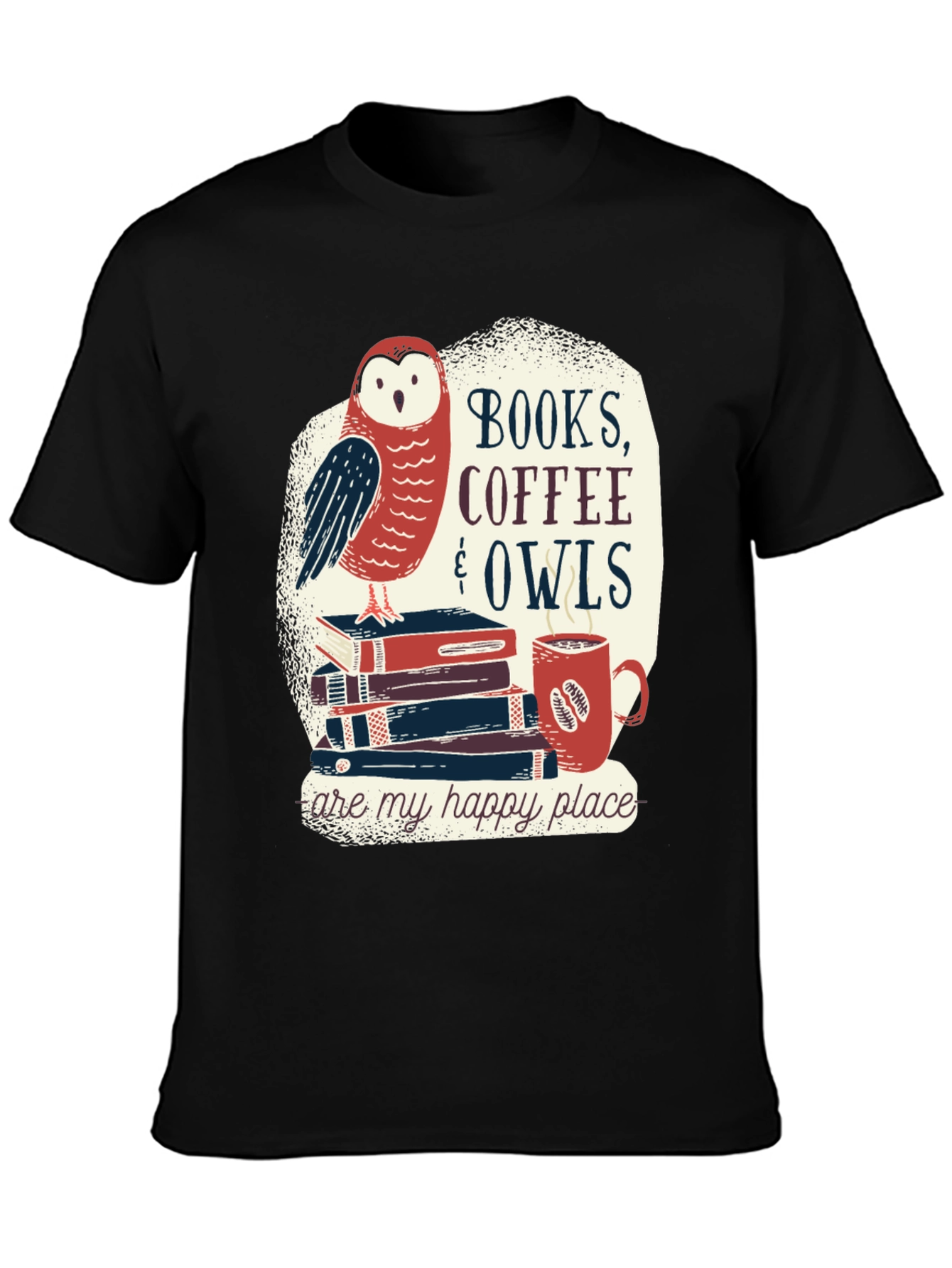 Books Coffee & Owls T-Shirt