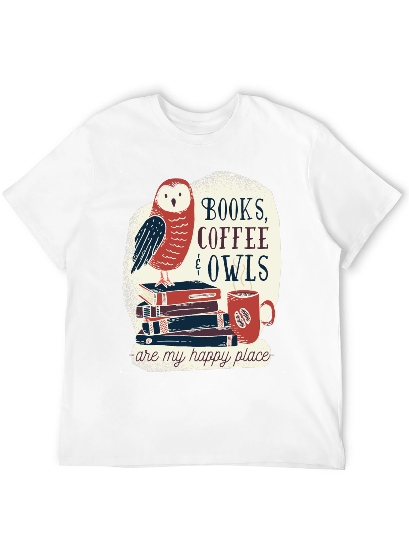 Books Coffee & Owls T-Shirt