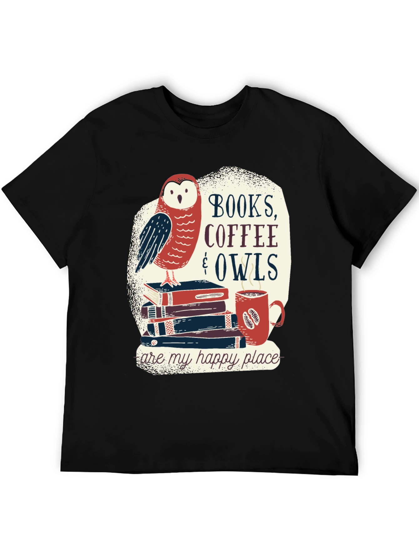 Books Coffee & Owls T-Shirt