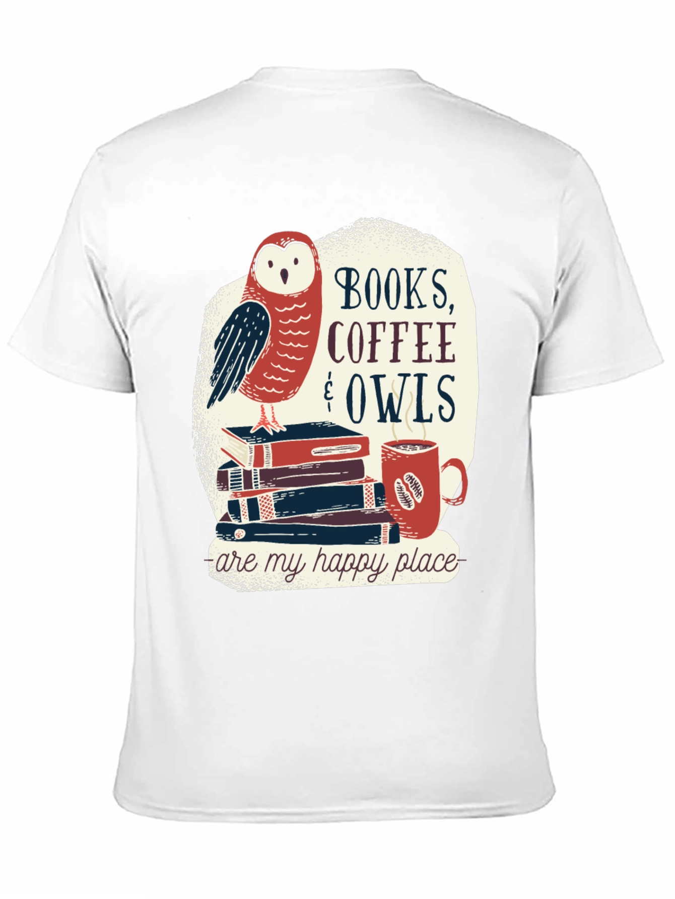 Books Coffee & Owls T-Shirt