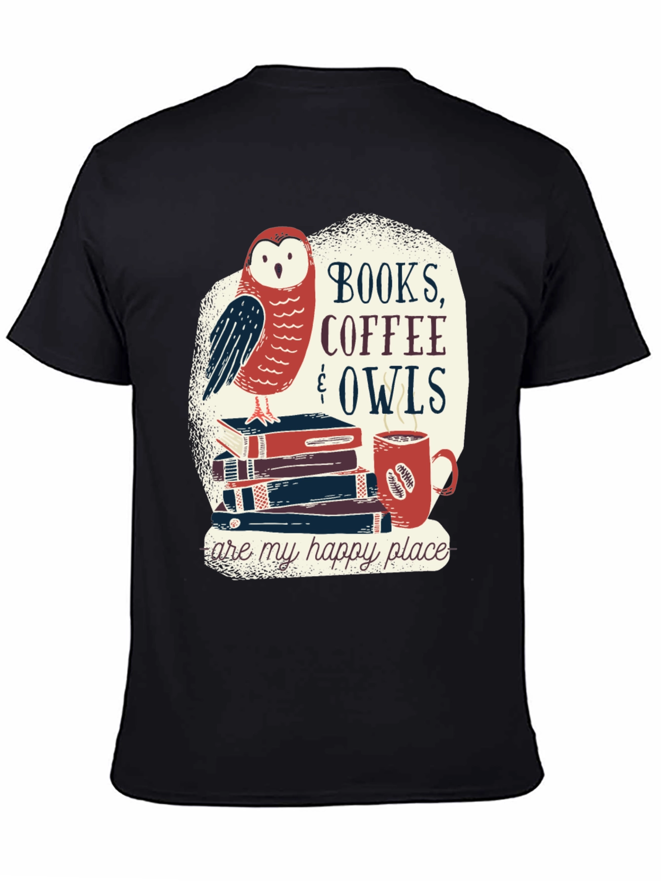 Books Coffee & Owls T-Shirt