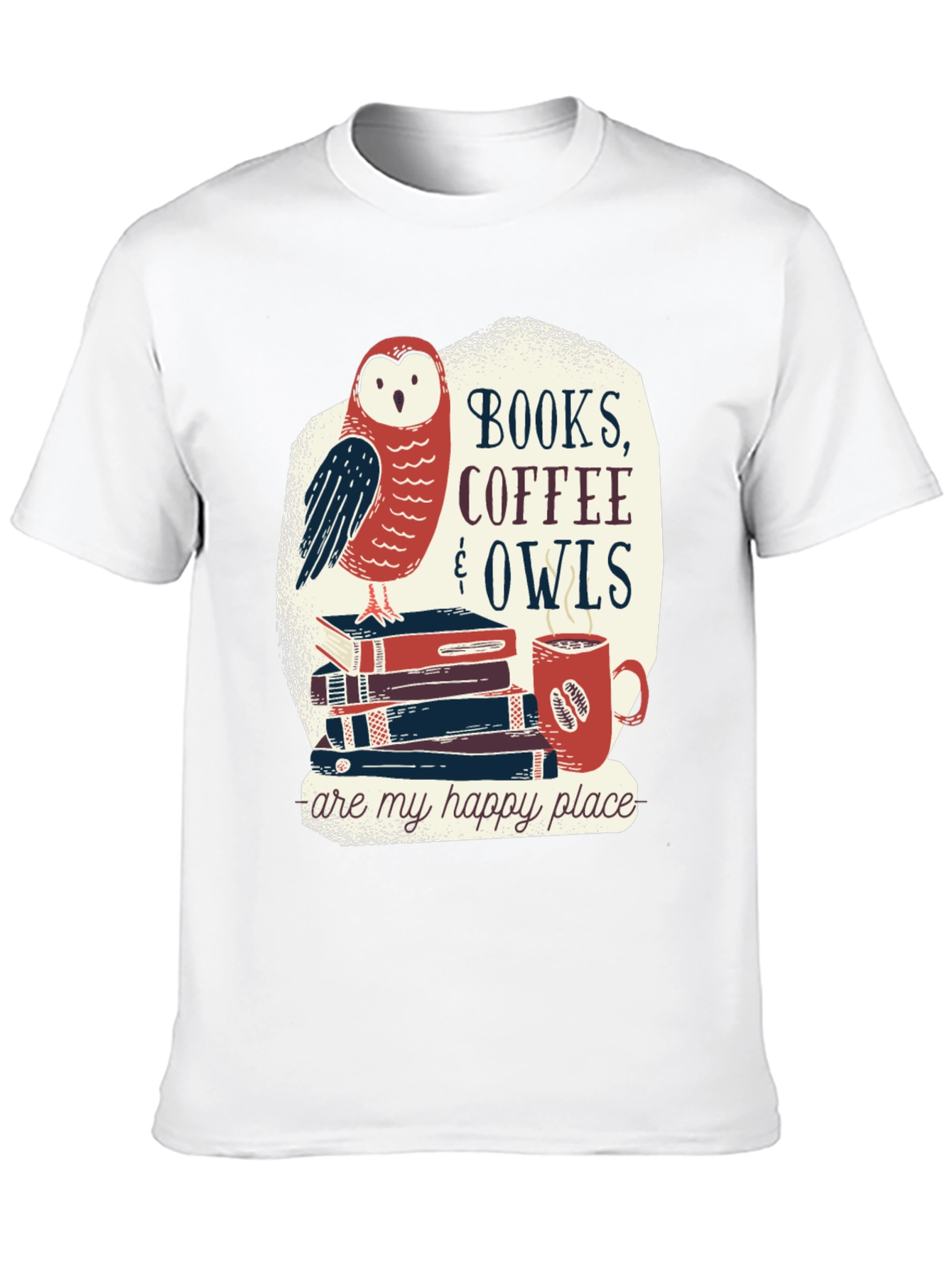 Books Coffee & Owls T-Shirt