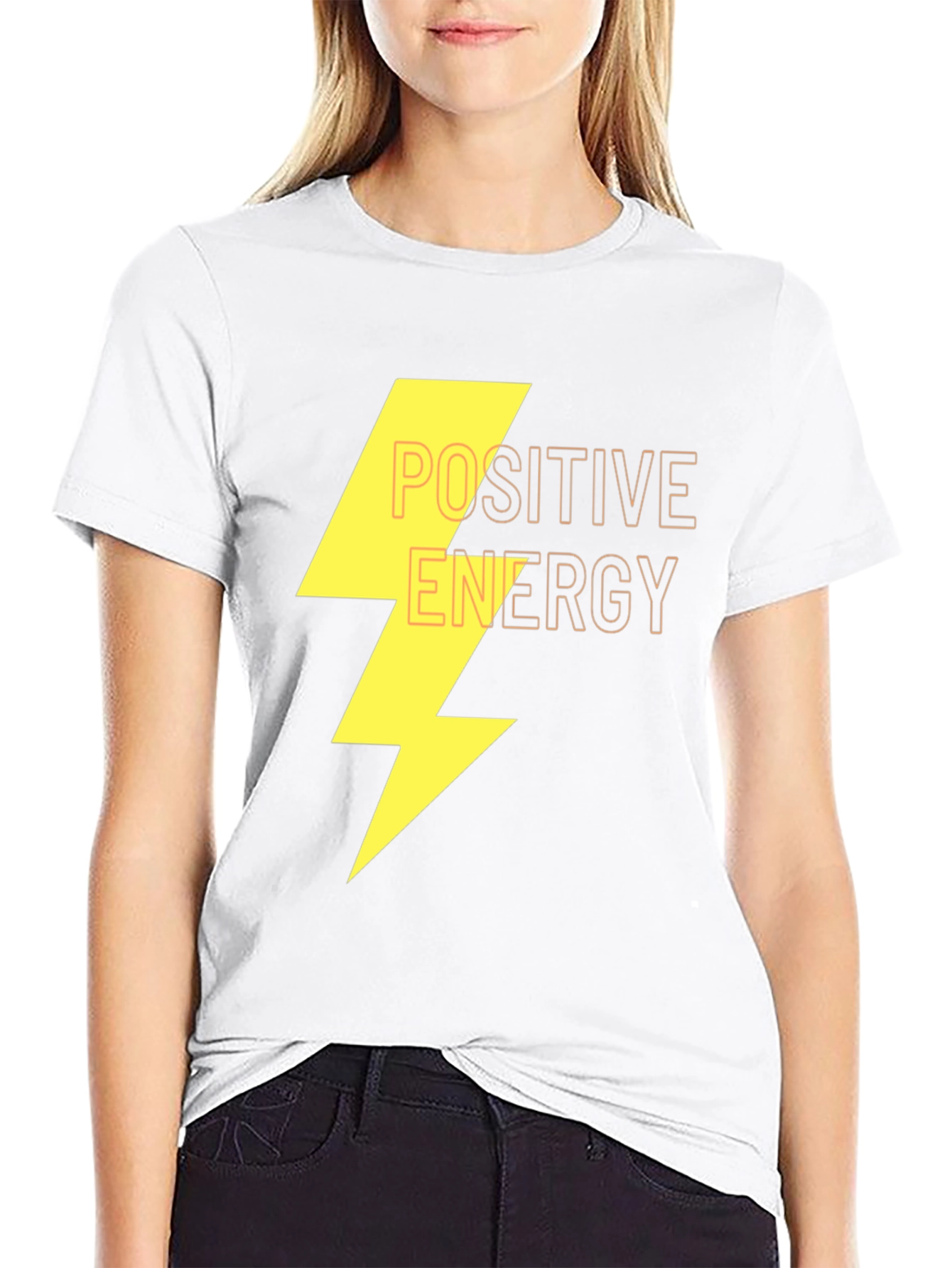 Positive Energy Graphic Black T-Shirt