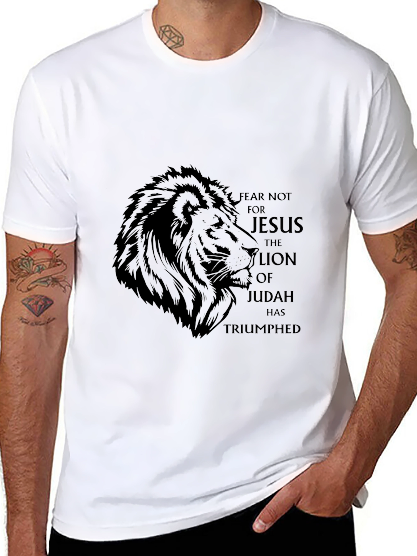 Lion of Judah Black Graphic Tee