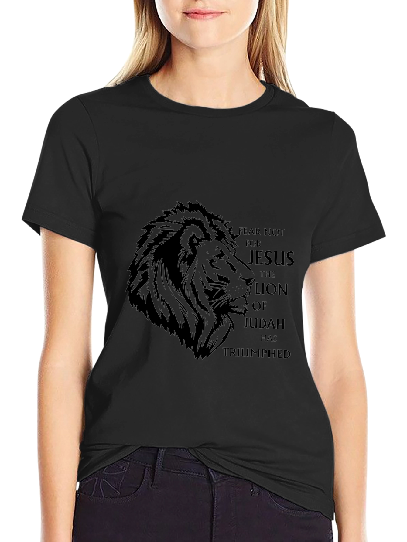 Lion of Judah Black Graphic Tee