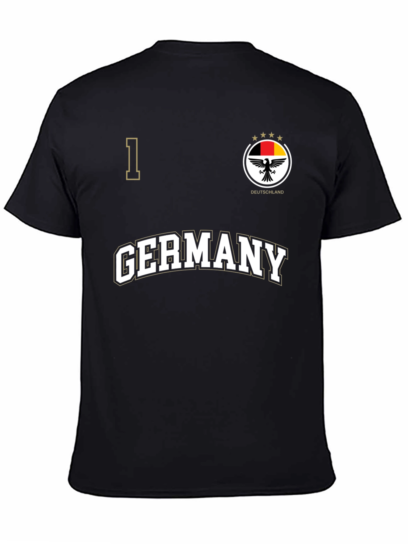 Germany Football Jersey T-Shirt - Black
