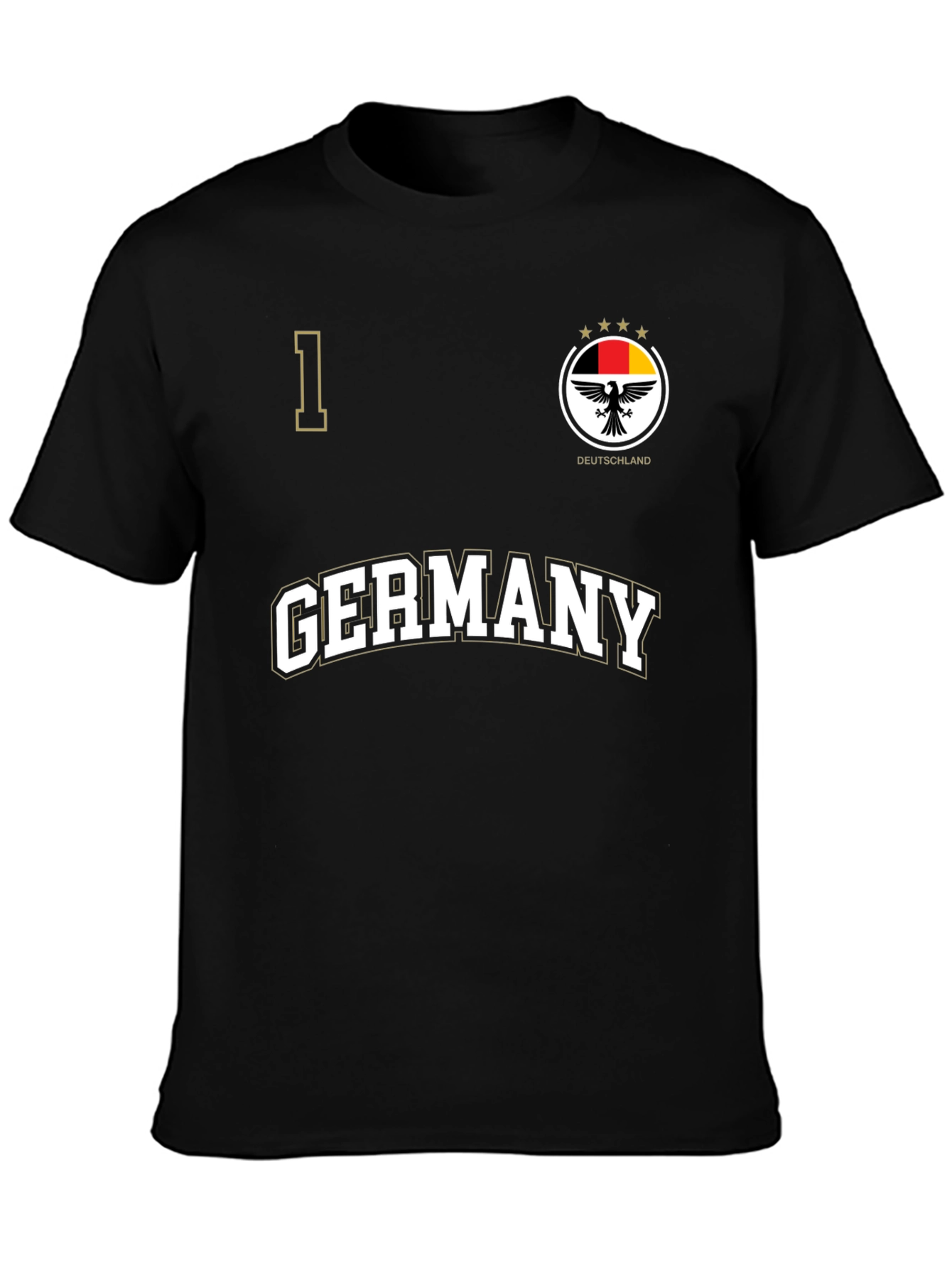 Germany Football Jersey T-Shirt - Black