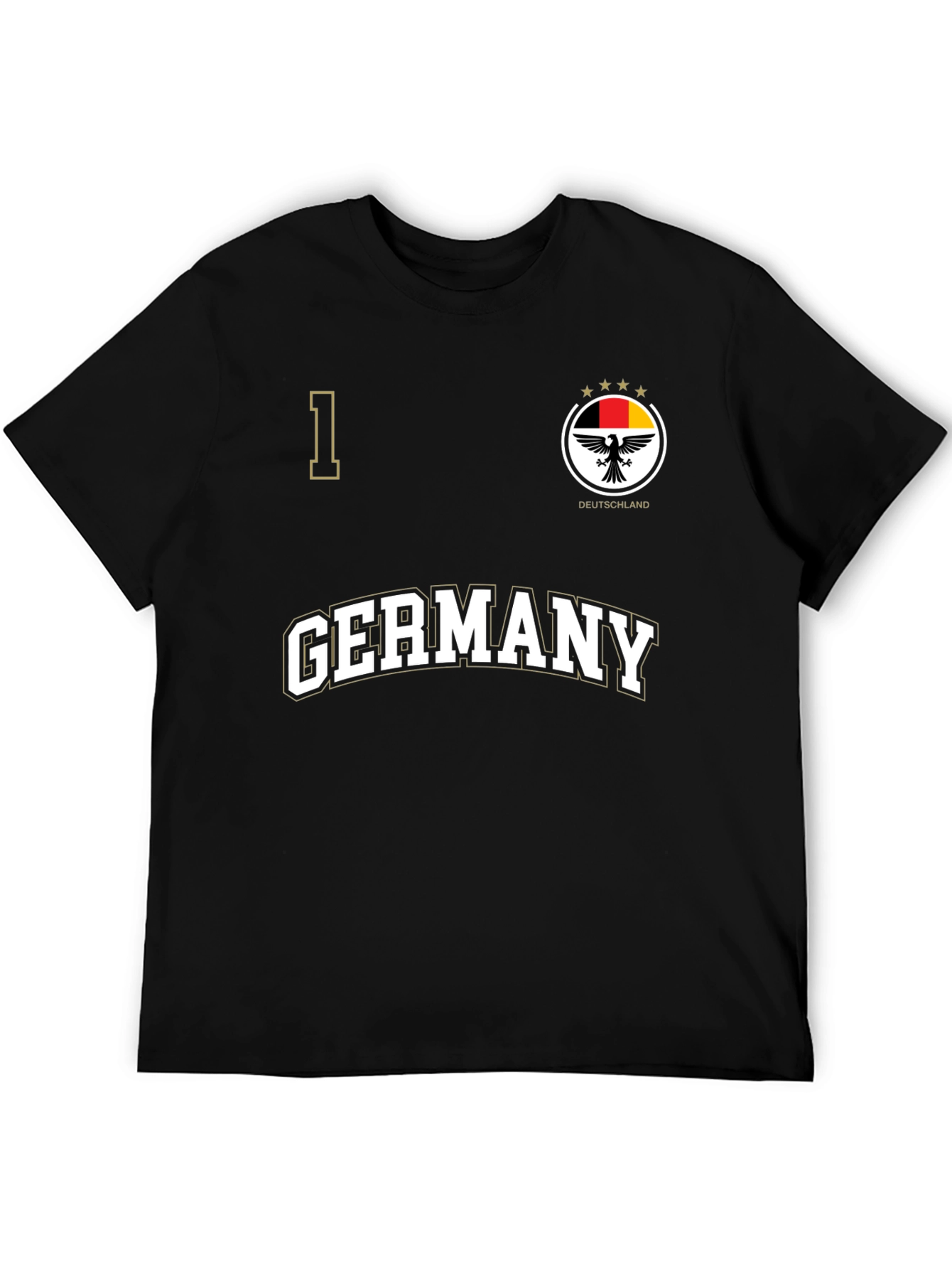 Germany Football Jersey T-Shirt - Black