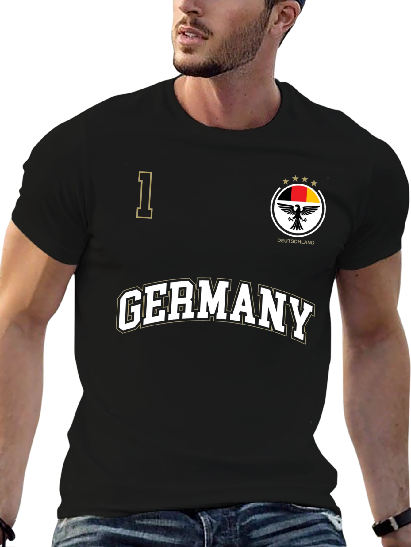 Germany Football Jersey T-Shirt - Black