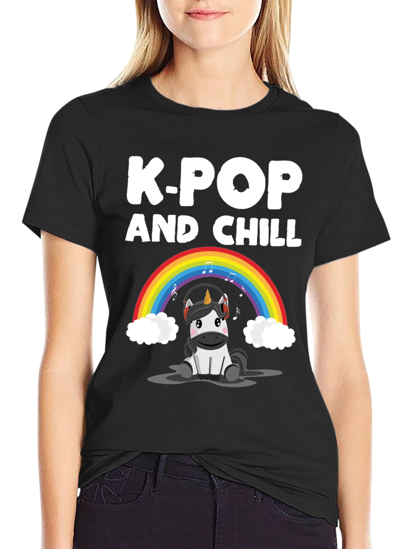 K-Pop and Chill Unicorn T-Shirt
