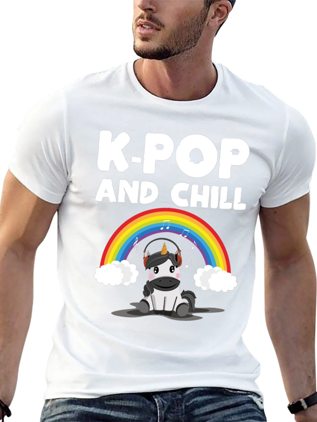 K-Pop and Chill Unicorn T-Shirt