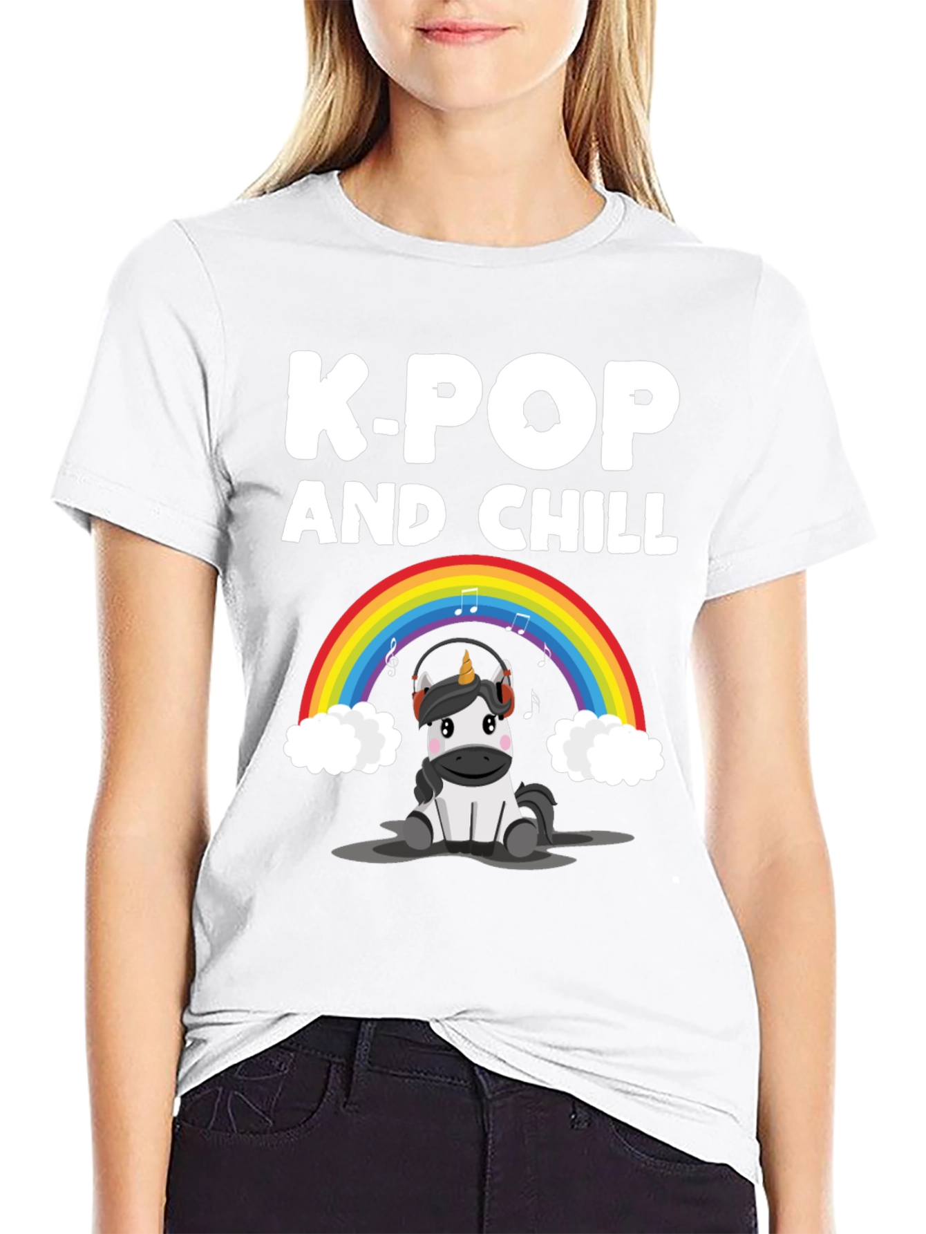 K-Pop and Chill Unicorn T-Shirt