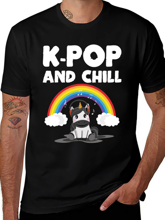 K-Pop and Chill Unicorn T-Shirt