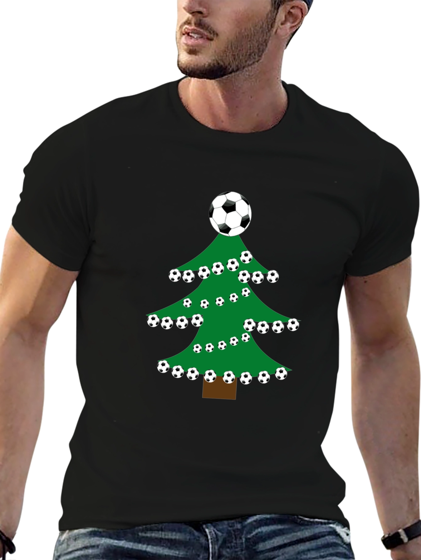 Soccer Christmas Tree T-Shirt - Holiday Fun!