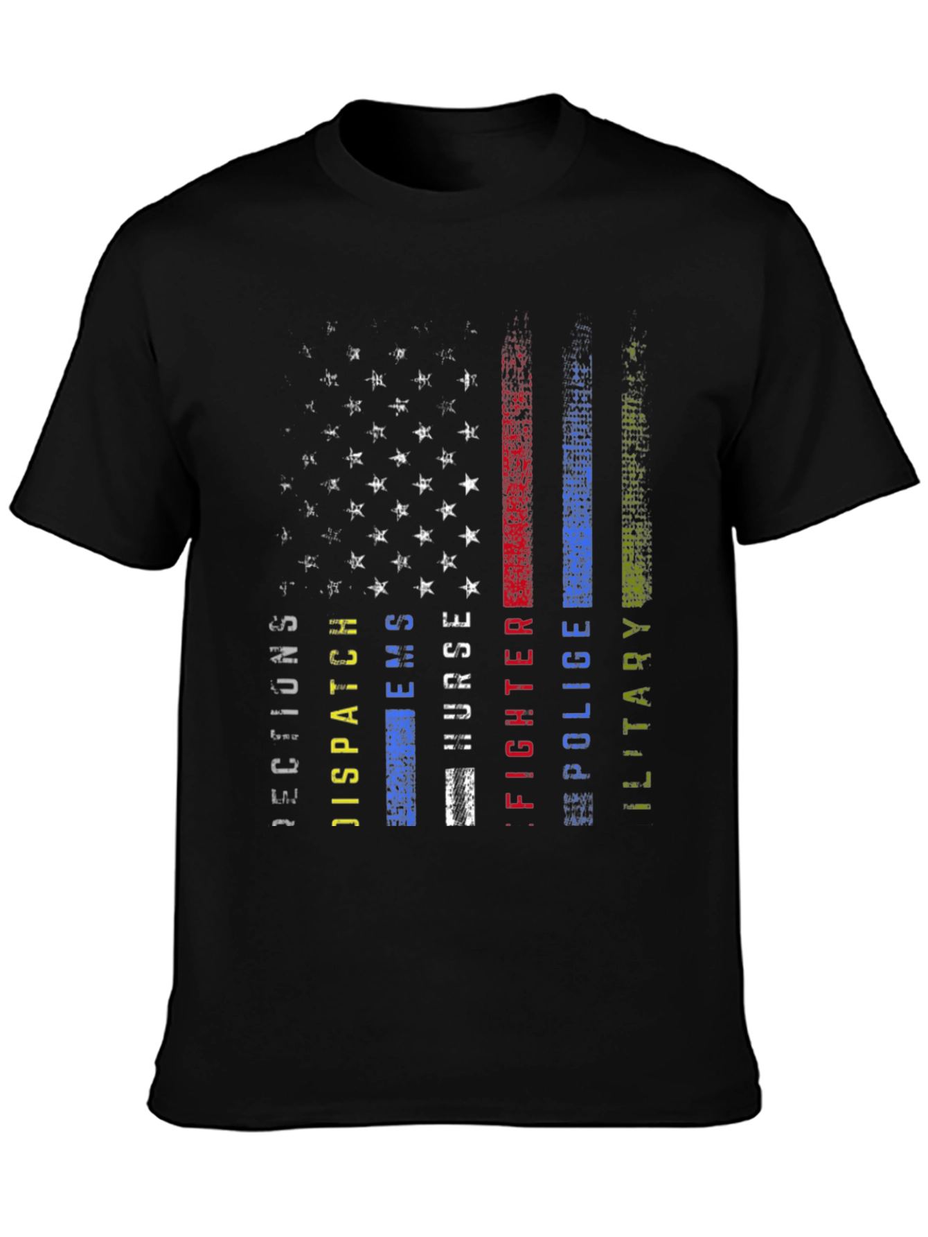 American Flag First Responder T-Shirt