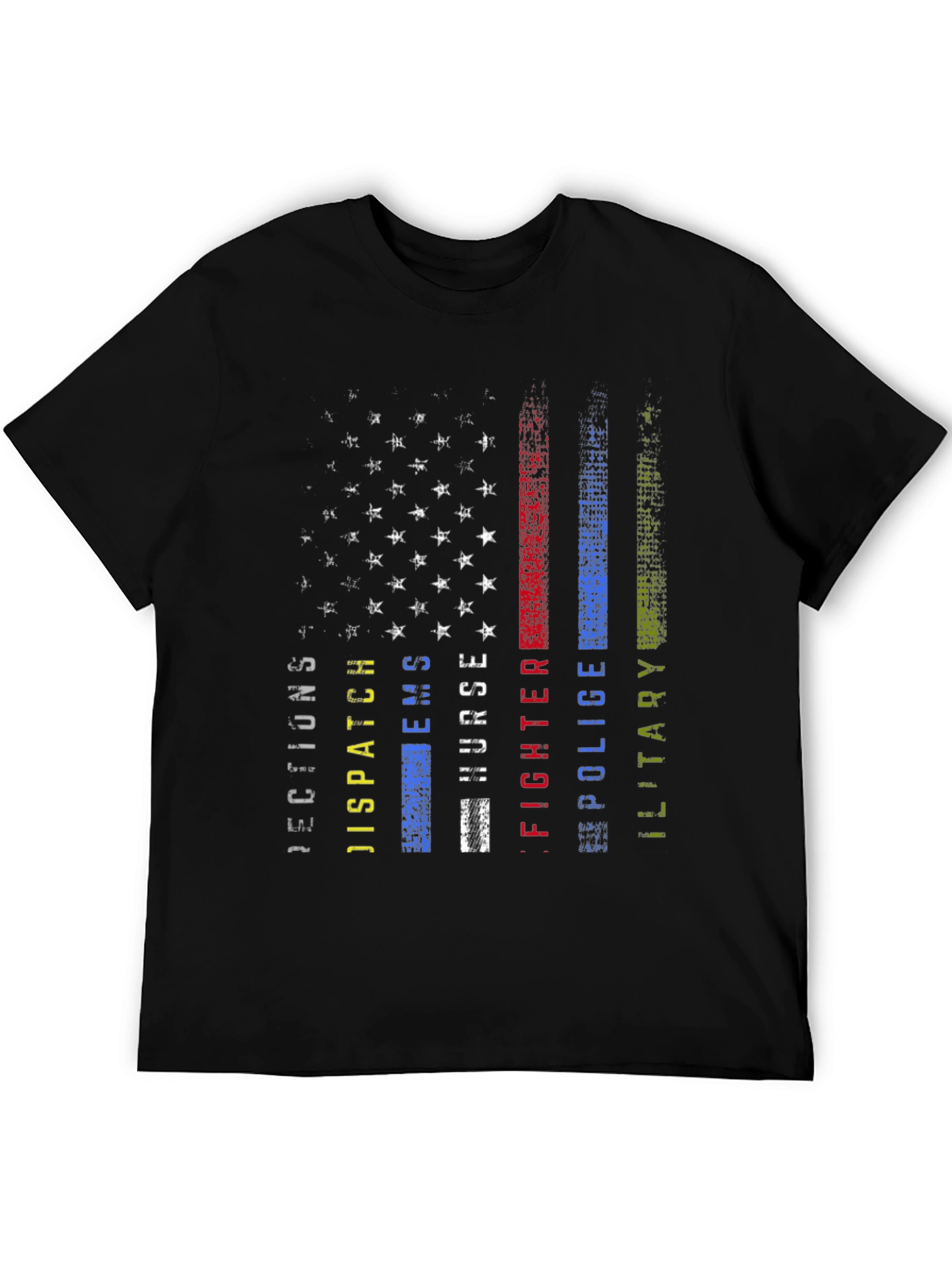 American Flag First Responder T-Shirt